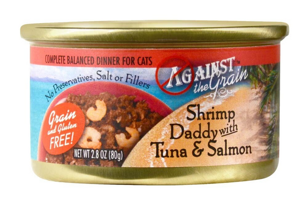 Against the Grain Shrimp Daddy with Tuna and Salmon Canned Cat Food