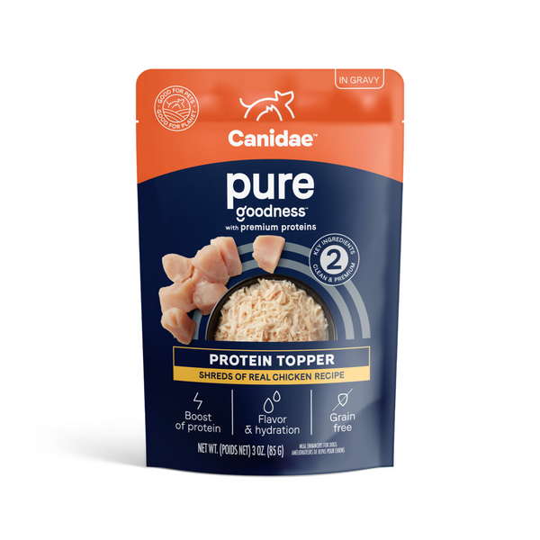 Canidae Pure Protein Topper, Shreds of Real Chicken in Gravy