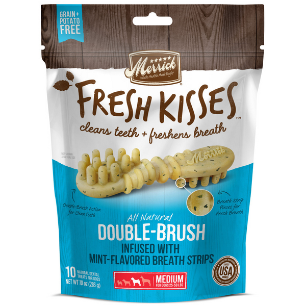 Merrick Fresh Kisses Mint Dental Dog Chews Medium
