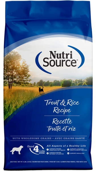 NutriSource Trout & Brown Rice Recipe Dry Dog Food