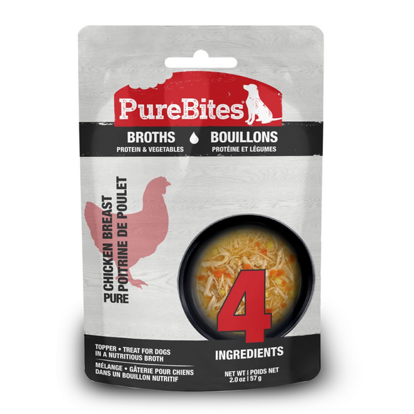 PureBites Broths Chicken & Vegetables Dog Treat/Topper