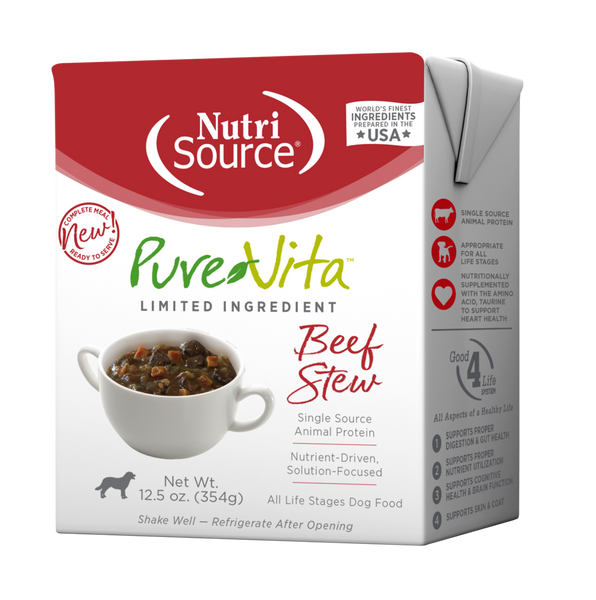 PureVita Beef Stew Dog Food