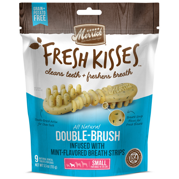 Merrick Fresh Kisses Mint Dental Dog Chews Small