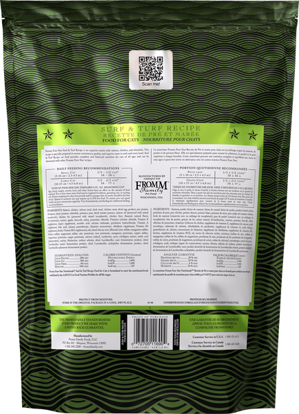 Fromm Four Star Surf & Turf Grain Free Recipe Dry Cat Food