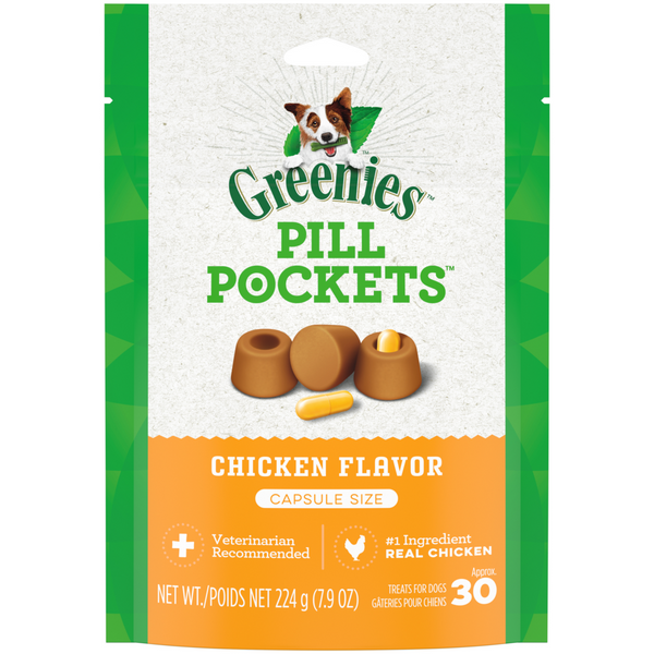 Greenies Pill Pockets Canine Chicken Flavor Dog Treats