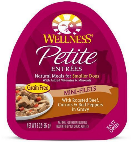 Wellness Petite Entrees Mini-Filets With Roasted Beef, Carrots & Red Peppers in Gravy