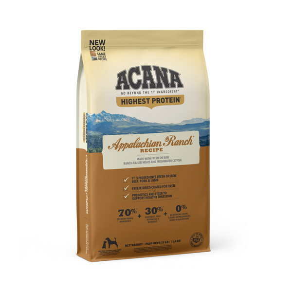 ACANA Highest Protein Appalachian Ranch Recipe Dry Dog Food