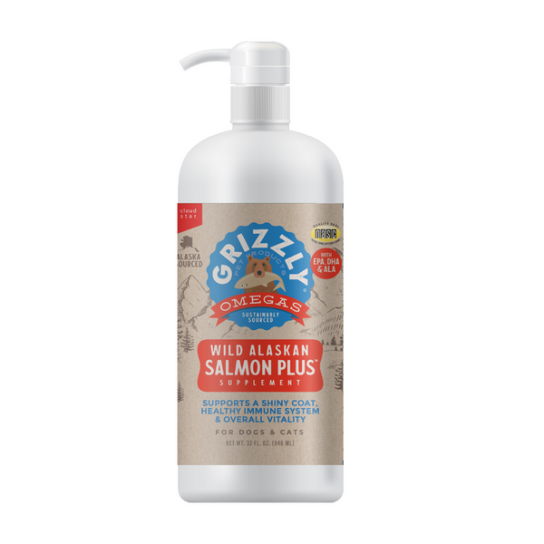 Grizzly Salmon Plus Omega 3-6-9 Food Supplement for Dogs and Cats