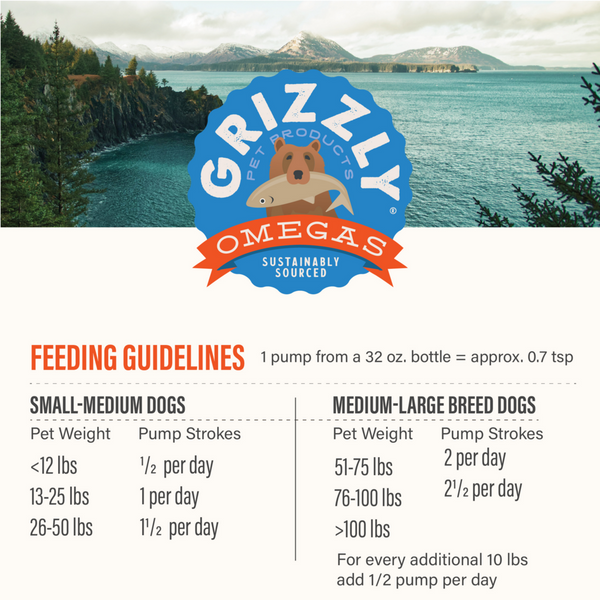Grizzly Salmon Plus Omega 3-6-9 Food Supplement for Dogs and Cats