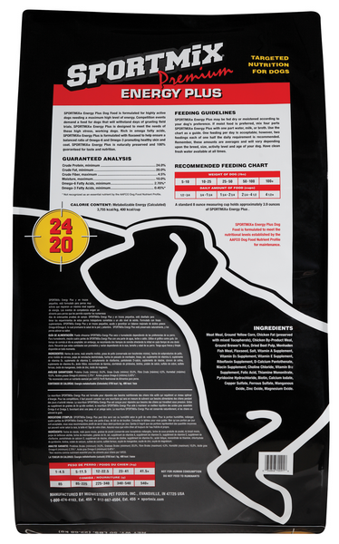 Sportmix Premium Energy Plus 24/40 Dry Dog Food
