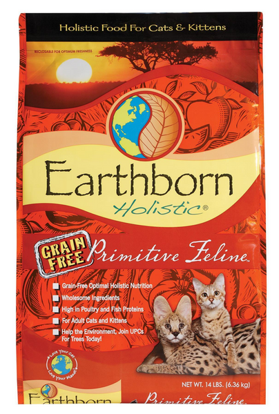 Earthborn Holistic Primitive Feline Grain-Free Dry Cat  Food
