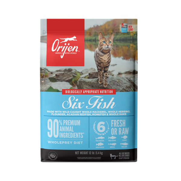 Orijen Grain Free Six Fish Dry Cat Food
