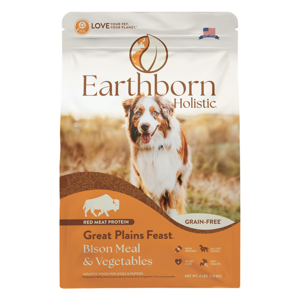 Earthborn Holistic Great Plains Feast Bison Meal & Vegetables Grain Free Dry Dog Food