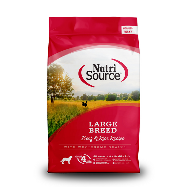 NutriSource Large Breed Beef & Rice Recipe Dry Dog Food