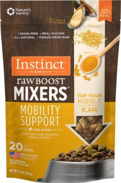 Instinct Raw Boost Grain Free Freeze Dried Mobility Support Dog Food Topper
