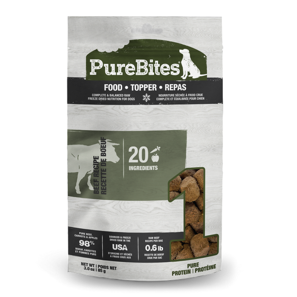 PureBites Beef Recipe Dog Food/Topper
