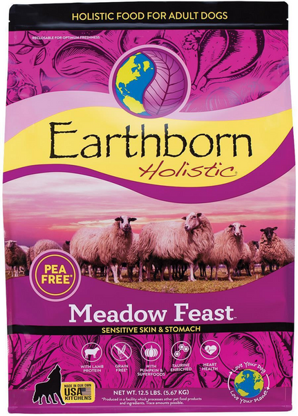 Earthborn Holistic Meadow Feast Lamb Meal & Vegetables Grain Free Dry Dog Food