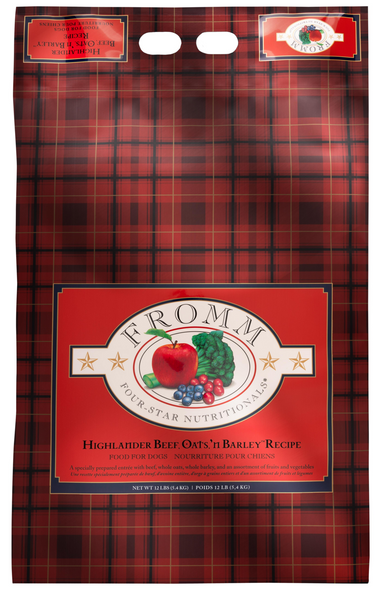 Fromm Four Star Highlander Beef, Oats, 'n Barley Recipe Dry Dog Food
