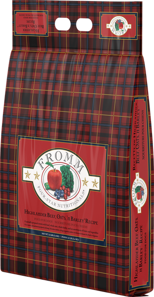 Fromm Four Star Highlander Beef, Oats, 'n Barley Recipe Dry Dog Food
