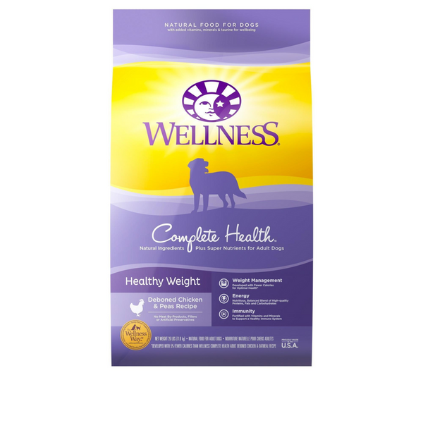 Wellness Complete Health Natural Healthy Weight Chicken and Peas Recipe Dry Dog Food