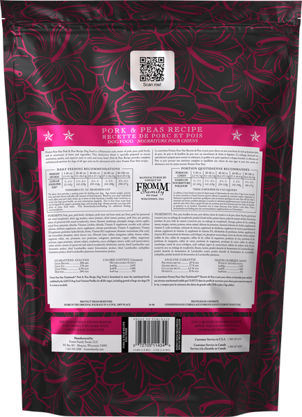 Fromm Four Star Pork & Peas Recipe Dog Food