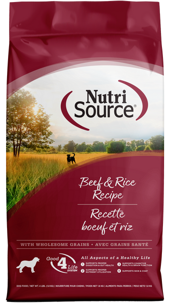 NutriSource Beef & Brown Rice Recipe Dry Dog Food