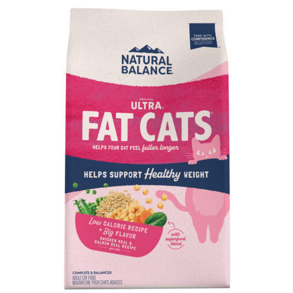 Natural Balance Original Ultra Fat Cats Dry Cat Food, Chicken Meal & Salmon Meal Recipe