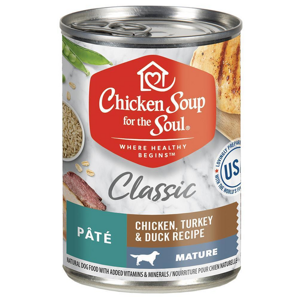 Chicken Soup Mature Chicken, Turkey & Duck Recipe Canned Dog Food