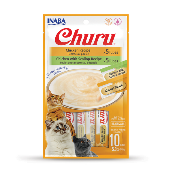 Inaba Churu Chicken Puree Cat Treats Variety Pack