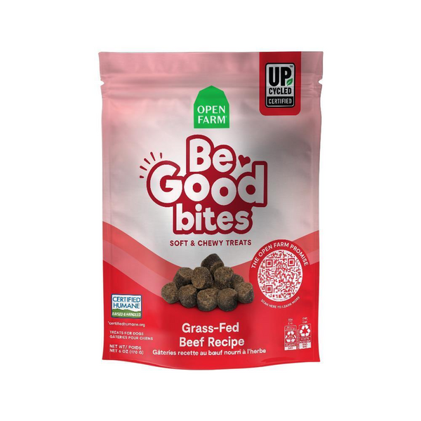 Open Farm Be Good Bites Grass Fed Beef Soft & Chewy Dog Treats