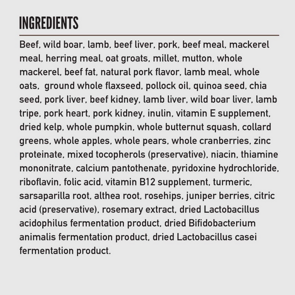 Orijen Amazing Grains Regional Red Dry Dog Food Beef, Boar, Lamb, Pork & Fish