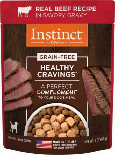 Instinct Healthy Cravings Grain Free Beef Wet Dog Food Topper