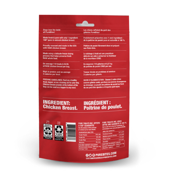 PureBites Freeze Dried Chicken Breast Dog Treats