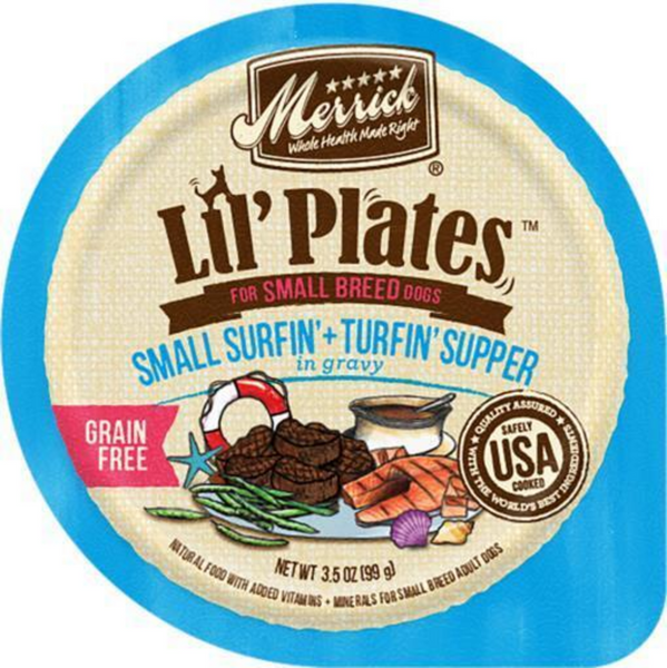 Merrick Lil' Plates Grain Free Surfin & Turfin Small Breed Adult Wet Dog Food