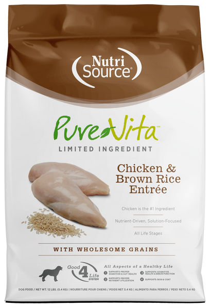 PureVita Chicken And Brown Rice Dry Dog Food