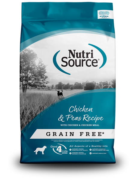 NutriSource Grain Free Chicken & Pea Dry Dog Food