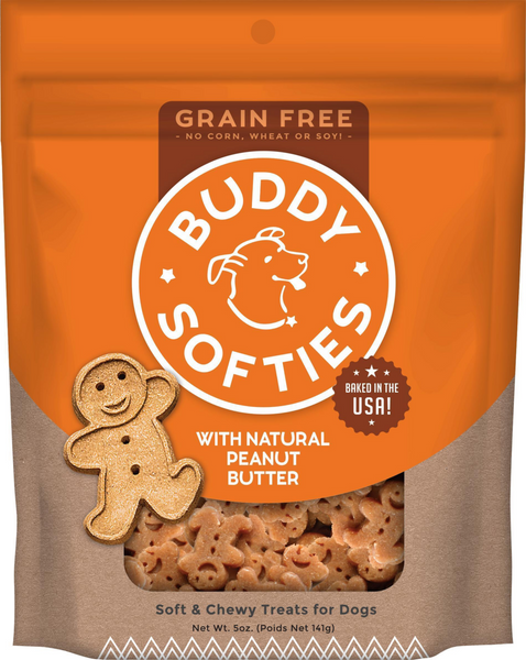 Buddy Biscuits Softies Soft & Chewy Grain Free Peanut Butter Dog Treats