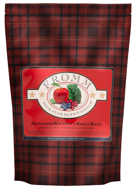Fromm Four Star Highlander Beef, Oats, 'n Barley Recipe Dry Dog Food