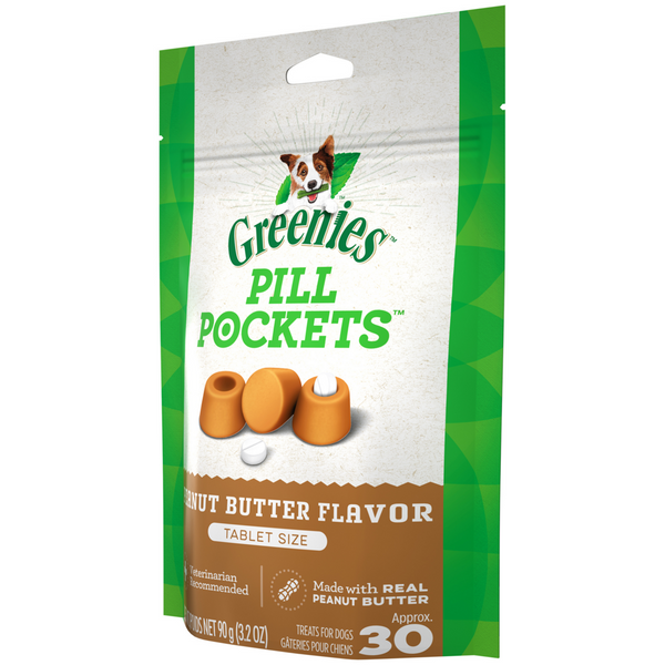 Greenies Pill Pockets Canine Peanut Butter Dog Treats