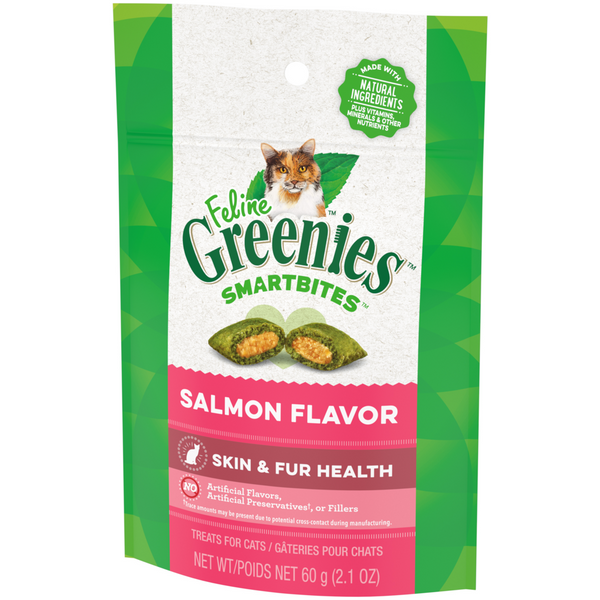 Greenies Smartbites Skin and Fur Salmon Cat Treats