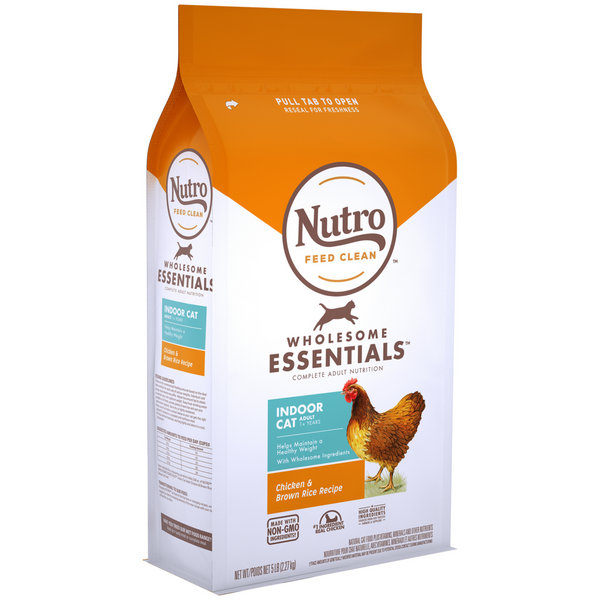 Nutro Wholesome Essentials Indoor Chicken and Brown Rice Recipe Adult  Dry Cat Food