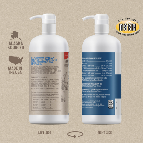 Grizzly Pollock Oil for Dogs