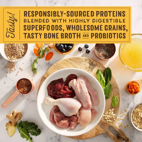 Stella & Chewy's SuperBlends Raw Blend Wholesome Grains Cage Free Chicken & Duck Recipe with Superfoods