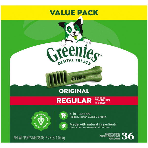Greenies Original Dental Dog Chews Regular