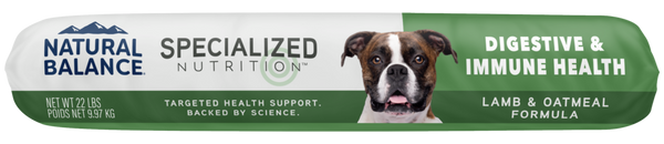 Natural Balance Specialized Nutrition Dry Dog Food, Digestive & Immune Health Lamb & Oatmeal Formula