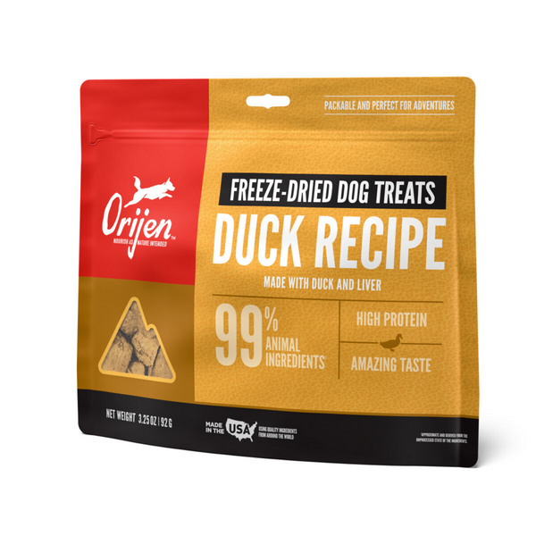 ORIJEN Freeze Dried Free Run Duck Dog Treats