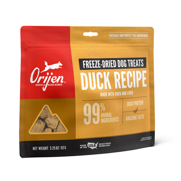ORIJEN Freeze Dried Free Run Duck Dog Treats