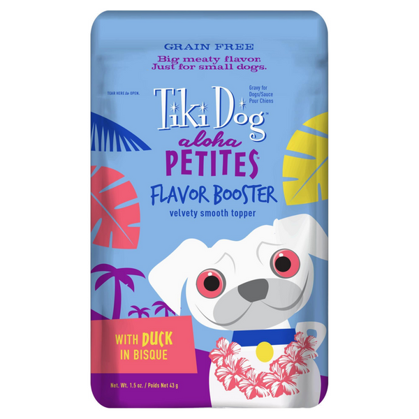 Tiki Dog Aloha Petites Flavor Booster Bisque Toppers Duck