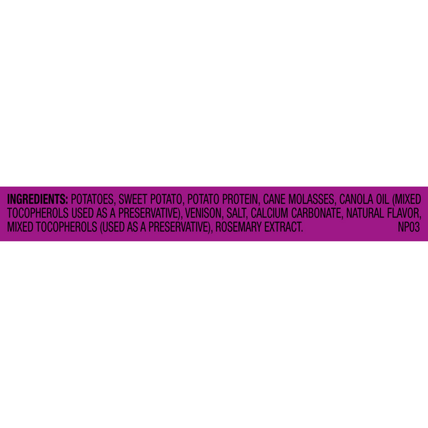 Natural Balance Rewards Crunchy Biscuits Dog Treats for Small Breeds with Real Venison