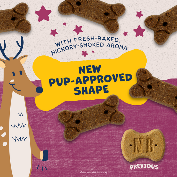Natural Balance Rewards Crunchy Biscuits Dog Treats for Small Breeds with Real Venison
